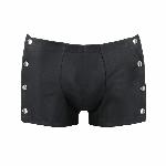 Чоловічі шкіряні боксери із заклепками Passion 048 SHORT DAVID L/XL Black - мініатюра 5
