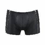 Чоловічі шкіряні боксери з блискавками Passion 049 SHORT MATT XXL/XXXL Black - мініатюра 5