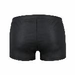 Чоловічі шкіряні боксери з клапаном Passion 050 SHORT PATRICK S/M Black - мініатюра 6