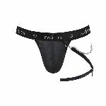 Чоловічі трусики танга з підв’язкою Passion 058 THONG BILL L/XL Black - мініатюра 5