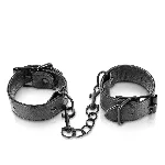 Наручники Fetish Tentation Adjustable Handcuffs, регульовані, знімний ланцюжок з карабінами - мініатюра 1