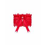 Ажурна підв’язка Obsessive Amor Cherris garter, red - мініатюра 3
