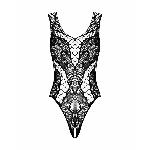 Бодістокінг з вирізами Obsessive B138 teddy S/M/L, black, з доступом - мініатюра 5
