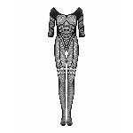 Сітчастий бодістокінг з імітацією підв’язок Obsessive Bodystocking G329 XL/XXL, black, з доступом - мініатюра 5