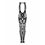 Сітчастий бодістокінг без рукавів Obsessive Bodystocking G331 S/M/L, black, з доступом - мініатюра 6