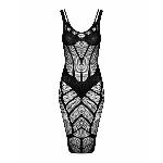 Напівпрозора сукня міді Obsessive D609 dress S/M/L, black - мініатюра 5