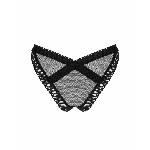 Мереживні трусики із заниженою талією Obsessive Estiqua panties XS/S, black - мініатюра 6