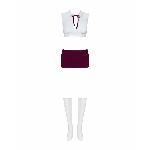 Еротичний костюм студентки Obsessive Student 4 pcs costume L/XL, топ, спідниця, стринги, гольфи - мініатюра 5
