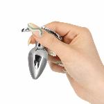 Анальна пробка Pillow Talk Sneaky Luxurious Stainless Steel Anal Plug із кристалом Swarovski - мініатюра 3