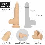Фалоімітатор-пульсатор Naked Addiction 6.5″ Thrusting Dong With Remote, рухи вперед-назад, пульт ДК - мініатюра 3