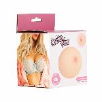 Мастурбатор-груди Cutie Pies Hannah's Handful - Pussy & Boob, глибина 9,9 см, віброкуля в подарунок - мініатюра 6