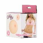 Мастурбатор-груди Cutie Pies Hannah's Handful - Pussy & Boob, глибина 9,9 см, віброкуля в подарунок - мініатюра 7