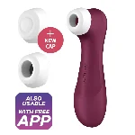 Вакуумний кліторальний стимулятор Satisfyer Pro 2 Generation 3 with Liquid Air Connect App Wіnе Red - мініатюра 1