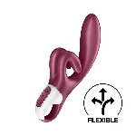 Вібратор-кролик Satisfyer Touch Me Red, подвійний відросток, 3 потужні мотори - мініатюра 1