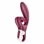 Вібратор-кролик Satisfyer Touch Me Red, подвійний відросток, 3 потужні мотори - мініатюра 5