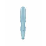 Вібратор-кролик Satisfyer Love Me Blue, гнучкий, відросток з потрійним кінчиком - мініатюра 5