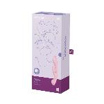 Двосторонній вібратор-кролик Satisfyer Triple Oh Pink, 3 мотори, руків’я-масажер - мініатюра 8