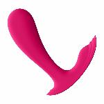 Смарт-вібратор у трусики Satisfyer Top Secret Pink вагінально-кліторальний, 2 мотори - мініатюра 3