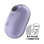 Вакуумний стимулятор із вібрацією Satisfyer Pro To Go 2 Violet - мініатюра 1