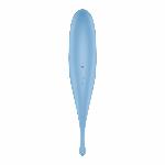 Вібратор для клітора з вакуумною стимуляцією Satisfyer Twirling Pro Blue - мініатюра 4