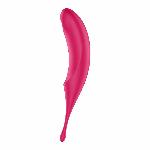 Вібратор для клітора з вакуумною стимуляцією Satisfyer Twirling Pro Red - мініатюра 2