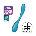 Універсальний смарт-вібратор Satisfyer G-Spot Flex 5+ Petrol - мініатюра 1
