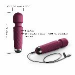 Мінівібромасажер Dorcel Wand Mini Wanderful Plum - мініатюра 2