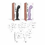 Насадка для страпона Strap-On-Me Dildo Plug P&G Lilas Metallic M - мініатюра 5