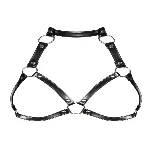 Портупея на груди Obsessive A740 harness black O/S, штучна шкіра - мініатюра 1