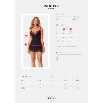 Сорочка та трусики Obsessive Bella Rou chemise & thong XL/2X - мініатюра 5