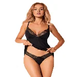 Топ та трусики Obsessive Bella Rou top & panties M/L, топ, трусики - мініатюра 1