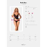 Топ та трусики Obsessive Bella Rou top & panties M/L, топ, трусики - мініатюра 5