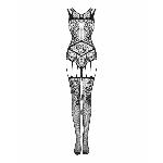 Бодістокінг Obsessive Bodystocking F239 S/M/L, з доступом - мініатюра 3
