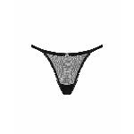 Прозорі стрінги із мереживом Obsessive Celia Noir thong M/L - мініатюра 5