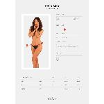 Прозорі стрінги з доступом Obsessive Celia Noir crotchless thong XS/S - мініатюра 7