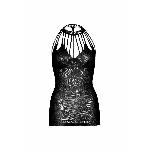 Ажурна сукня-сітка Leg Avenue Lace mini dress with cut-outs Black, one size - мініатюра 8