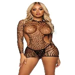 Leg Avenue Cut Out mini dress OS Black - мініатюра 1