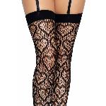 Ажурні панчохи із сердечками Leg Avenue Heart Black, one size - мініатюра 5