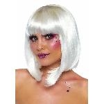 Перука, що світиться в темряві Leg Avenue Pearl short natural bob wig White, коротка, перлинна, 33 с - мініатюра 3