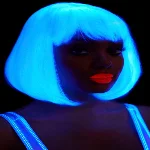 Перука, що світиться в темряві Leg Avenue Pearl short natural bob wig White, коротка, перлинна, 33 с - мініатюра 1