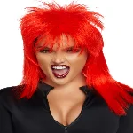 Перука рок-зірки Leg Avenue Unisex rockstar wig Red, унісекс, 53 см - мініатюра 1