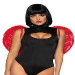 Крила дияволиці Leg Avenue devil wings Red, справжнє пір’я - мініатюра 1