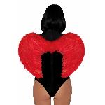 Крила дияволиці Leg Avenue devil wings Red, справжнє пір’я - мініатюра 2