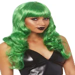 Хвиляста перука Leg Avenue Misfit Long Wavy Wig Green, довга, реалістичний вигляд, 61 см - мініатюра 1