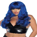 Хвиляста перука Leg Avenue Misfit Long Wavy Wig Blue, довга, реалістичний вигляд, 61 см - мініатюра 1