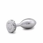 Металева анальна пробка DOXY Butt Plug SMOOTH, гладенька, діаметр 3,3 см - мініатюра 2