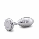 Металева анальна пробка DOXY Butt Plug RIBBED, ребриста, діаметр 3,3 см - мініатюра 2