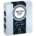 Розпродаж!!! Презервативи Mister Size - pure feel - 53 (3 шт) (термін 05.2026) - мініатюра 1