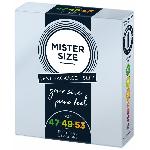 Набір презервативів Mister Size - pure feel - 47–49–53 (3 condoms), 3 розміри, товщина 0,05 мм - мініатюра 2