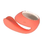 Смарт-вібратор LELO Ida Wave Coral Red, вагінально-кліторальний, технологія WaveMotion, 2 мотори - мініатюра 1